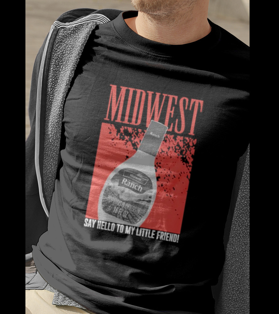 Midwest Ranch Say Hello To My Little Friend 16 Fl Oz T-Shirt