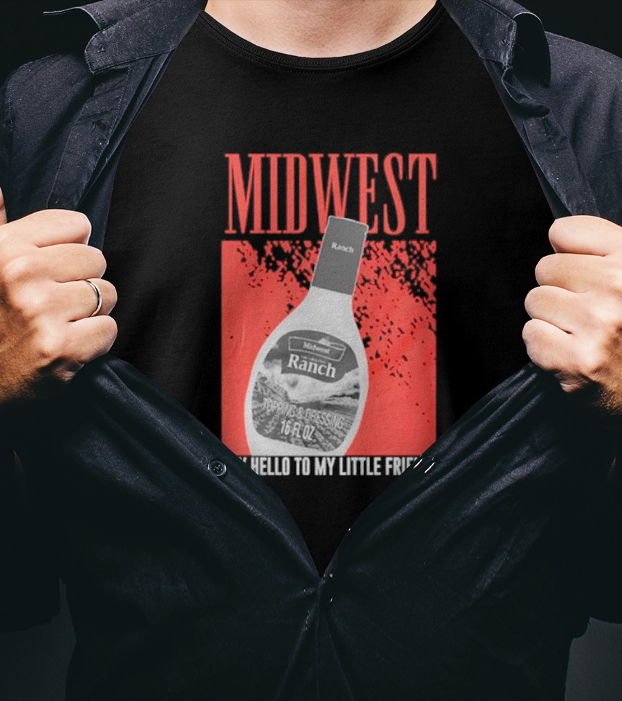 Midwest Ranch Say Hello To My Little Friend 16 Fl Oz T-Shirt