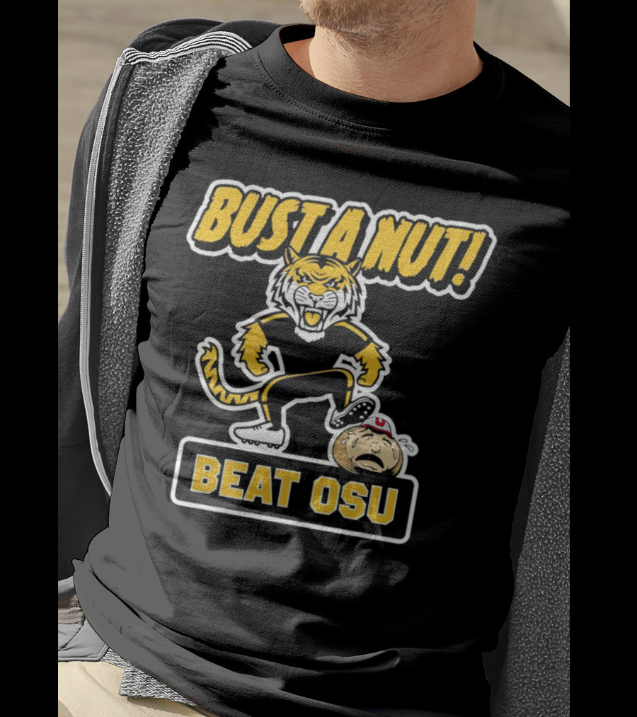 Bust A Nut Beat OSU Missouri Tigers Anti-Ohio State T-Shirt