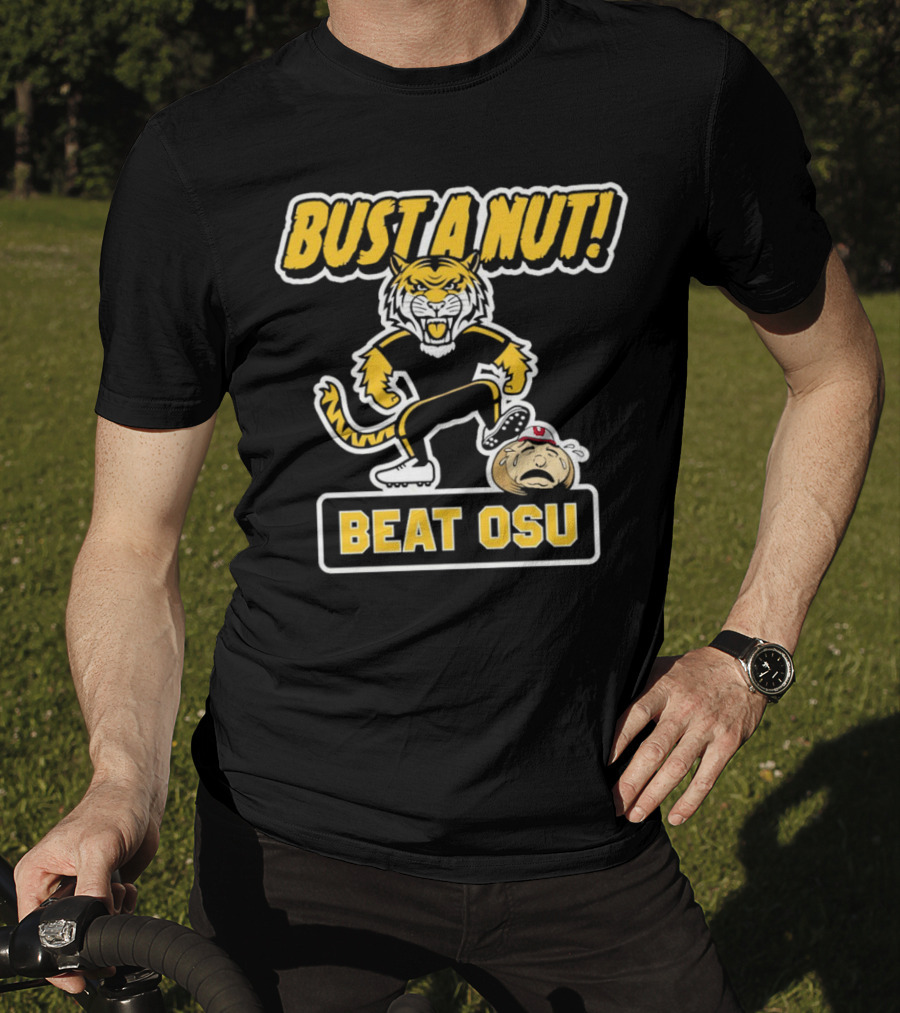 Bust A Nut Beat OSU Missouri Tigers Anti-Ohio State T-Shirt