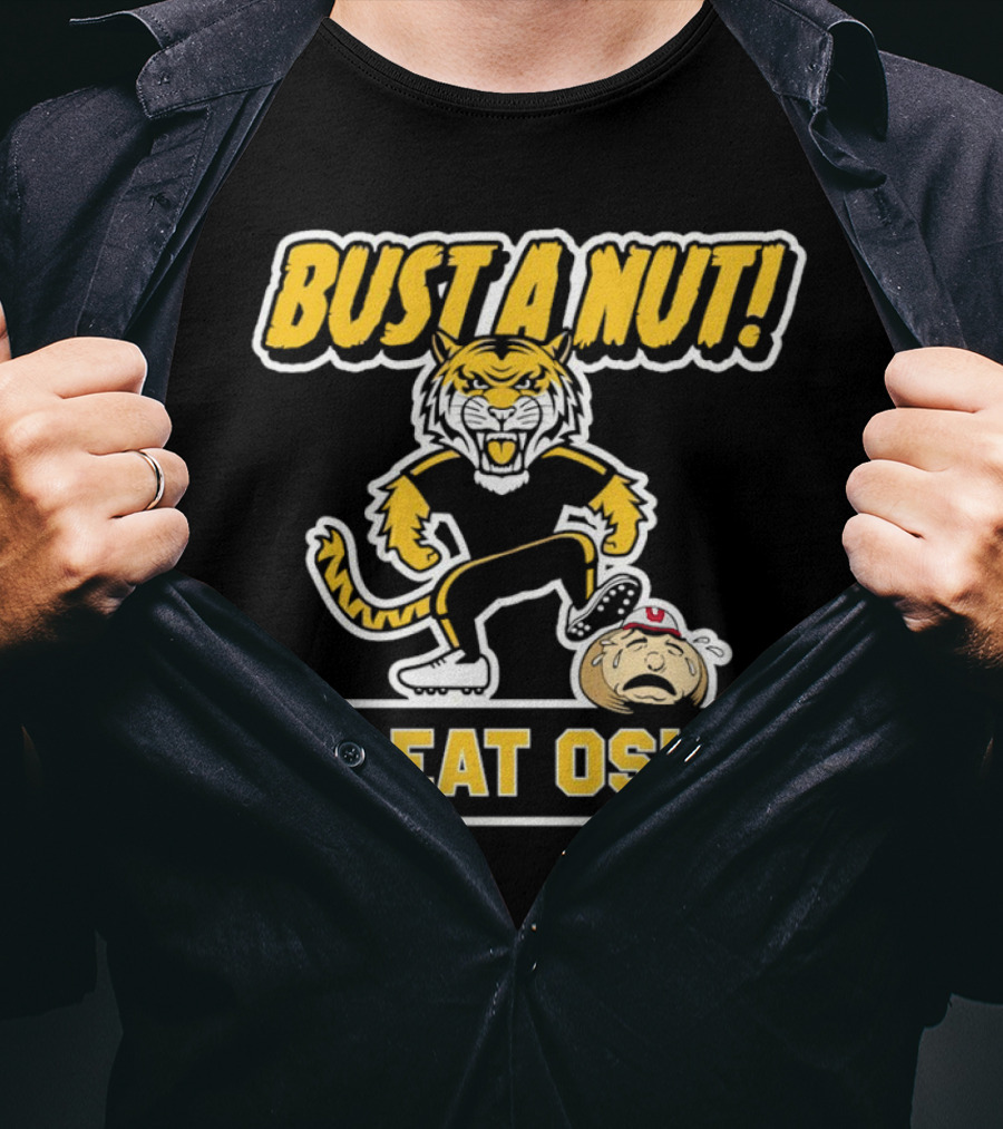 Bust A Nut Beat OSU Missouri Tigers Anti-Ohio State T-Shirt