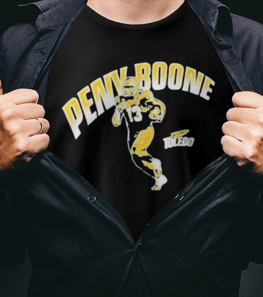 Penny Boone Toledo Football Number 13 Caricature T-Shirt