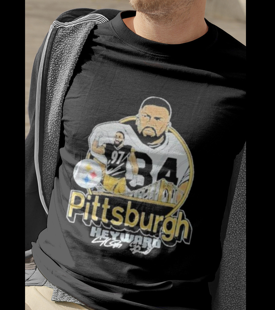 Pittsburgh Heyward 97 Football Steel City Bridge T-Shirt