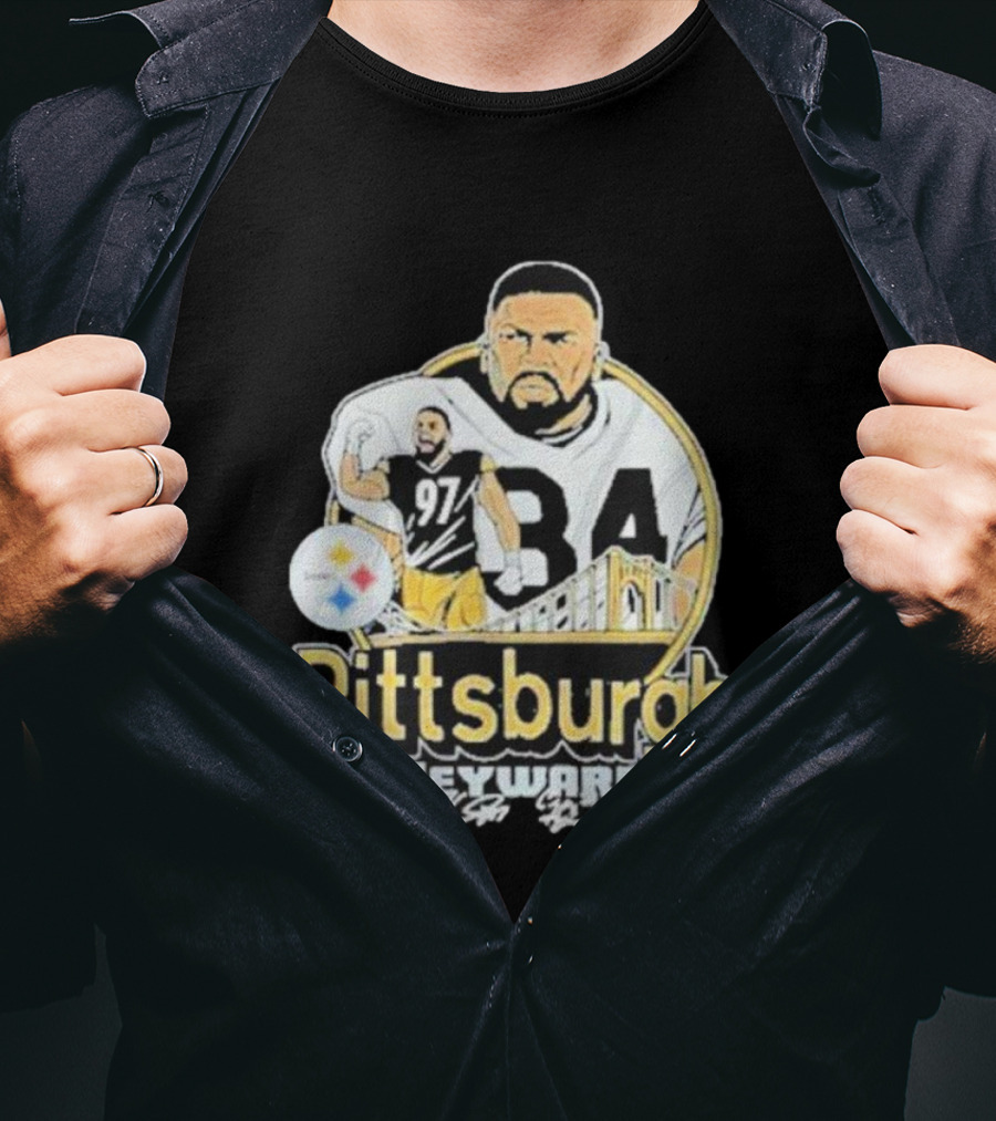 Pittsburgh Heyward 97 Football Steel City Bridge T-Shirt