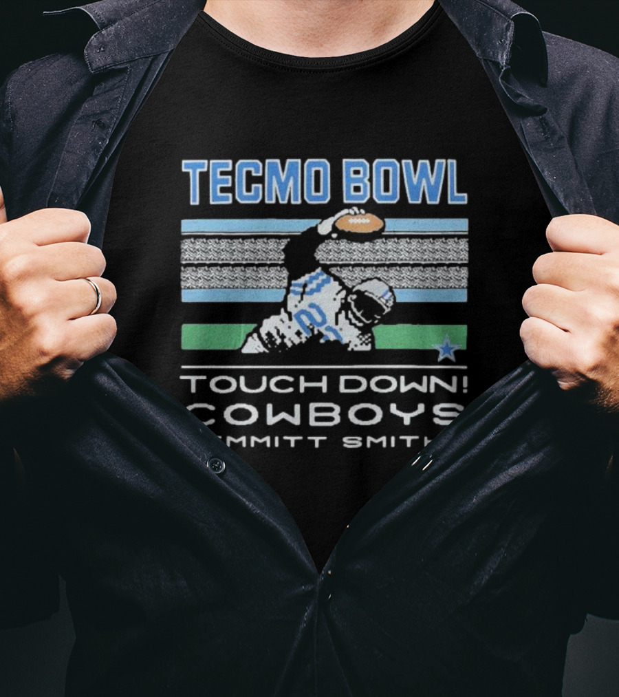 Tecmo Bowl Touchdown Cowboys Emmitt Smith T-Shirt