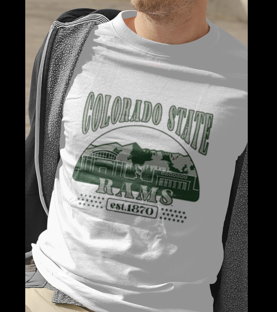 Colorado State Rams Est 1870 Campus Mountains T-Shirt