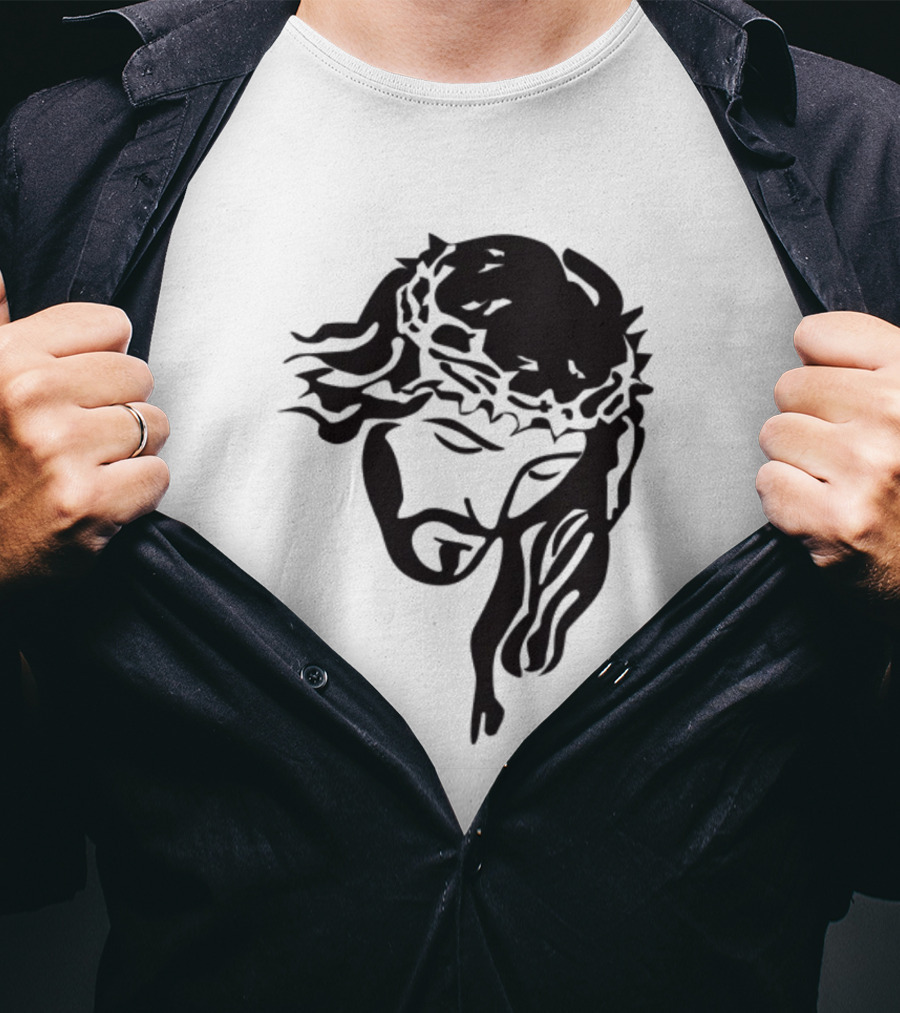 Jesus Christ Crown Of Thorns Christian T-Shirt