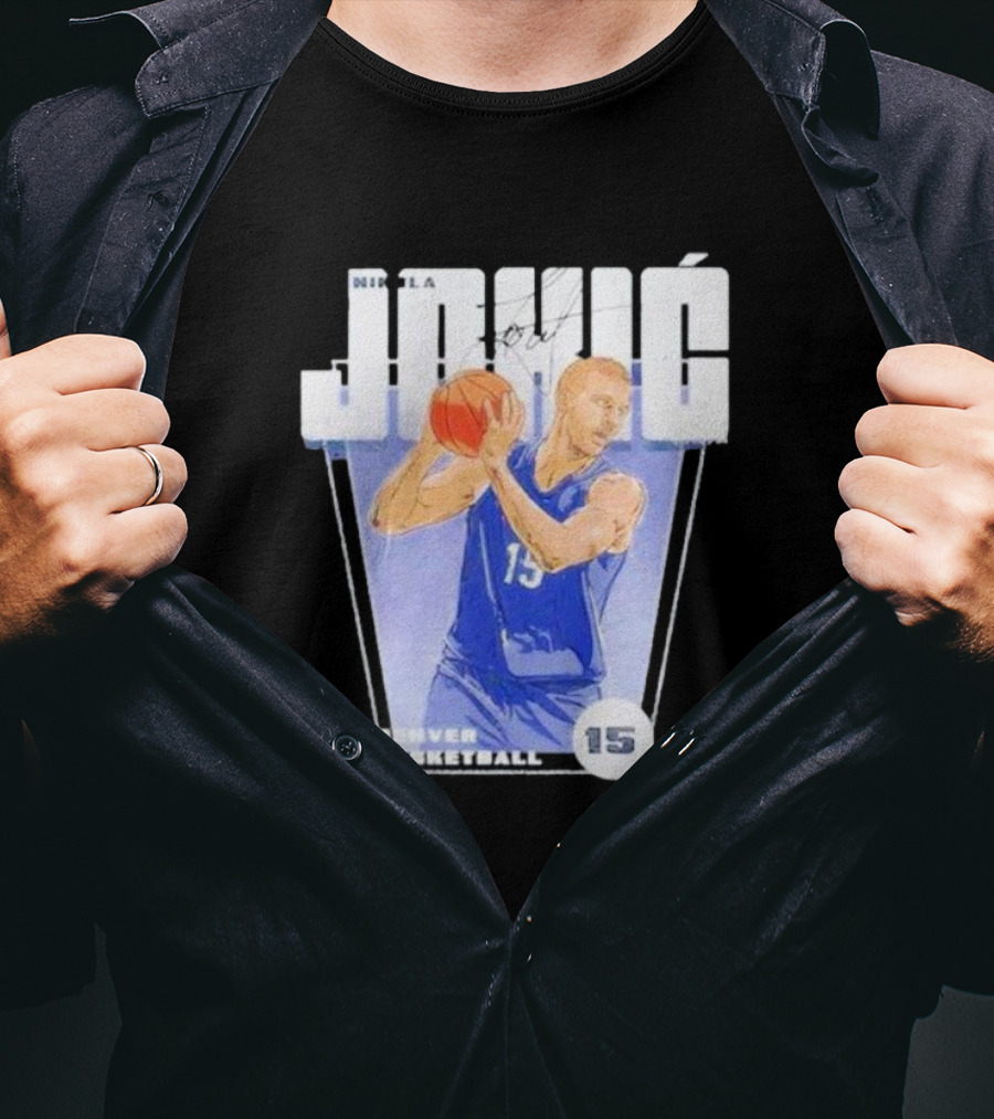 Nikola Jokic 15 Denver Basketball Premiere T-Shirt
