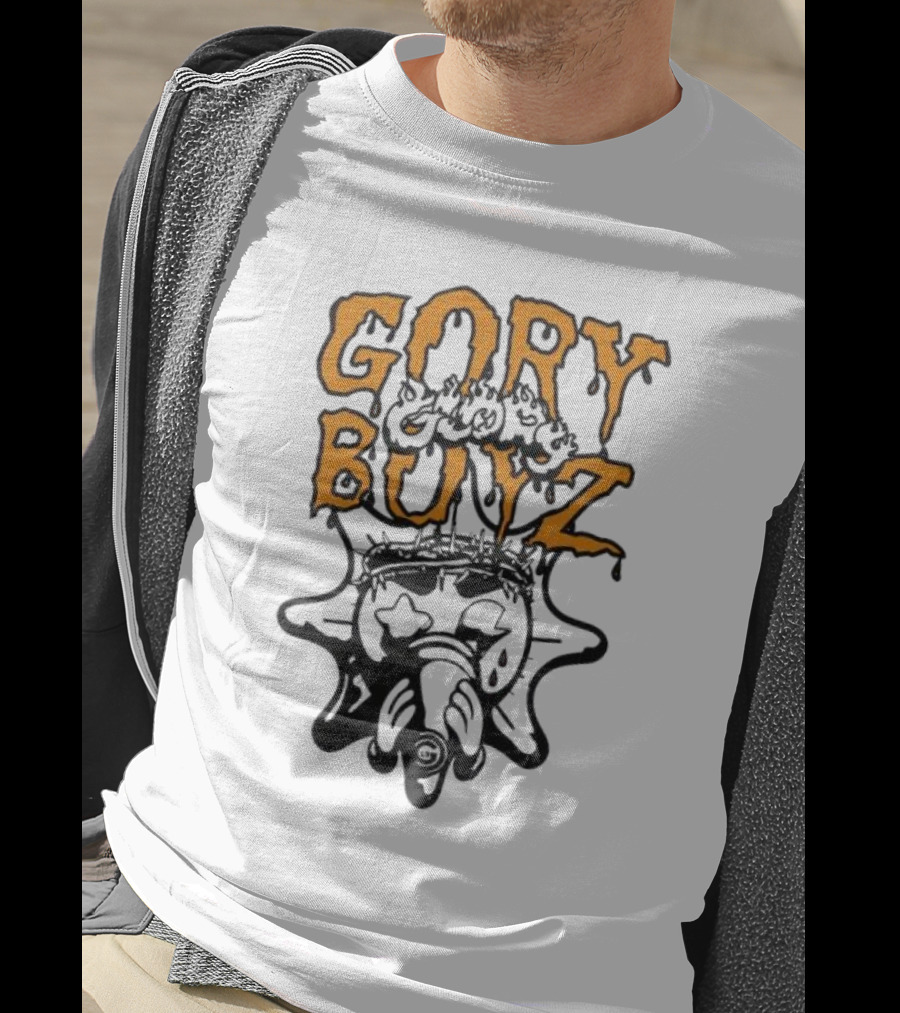 Glory Boyz Gory Boyz Glo Gang Dripping Horror Font Sun T-Shirt