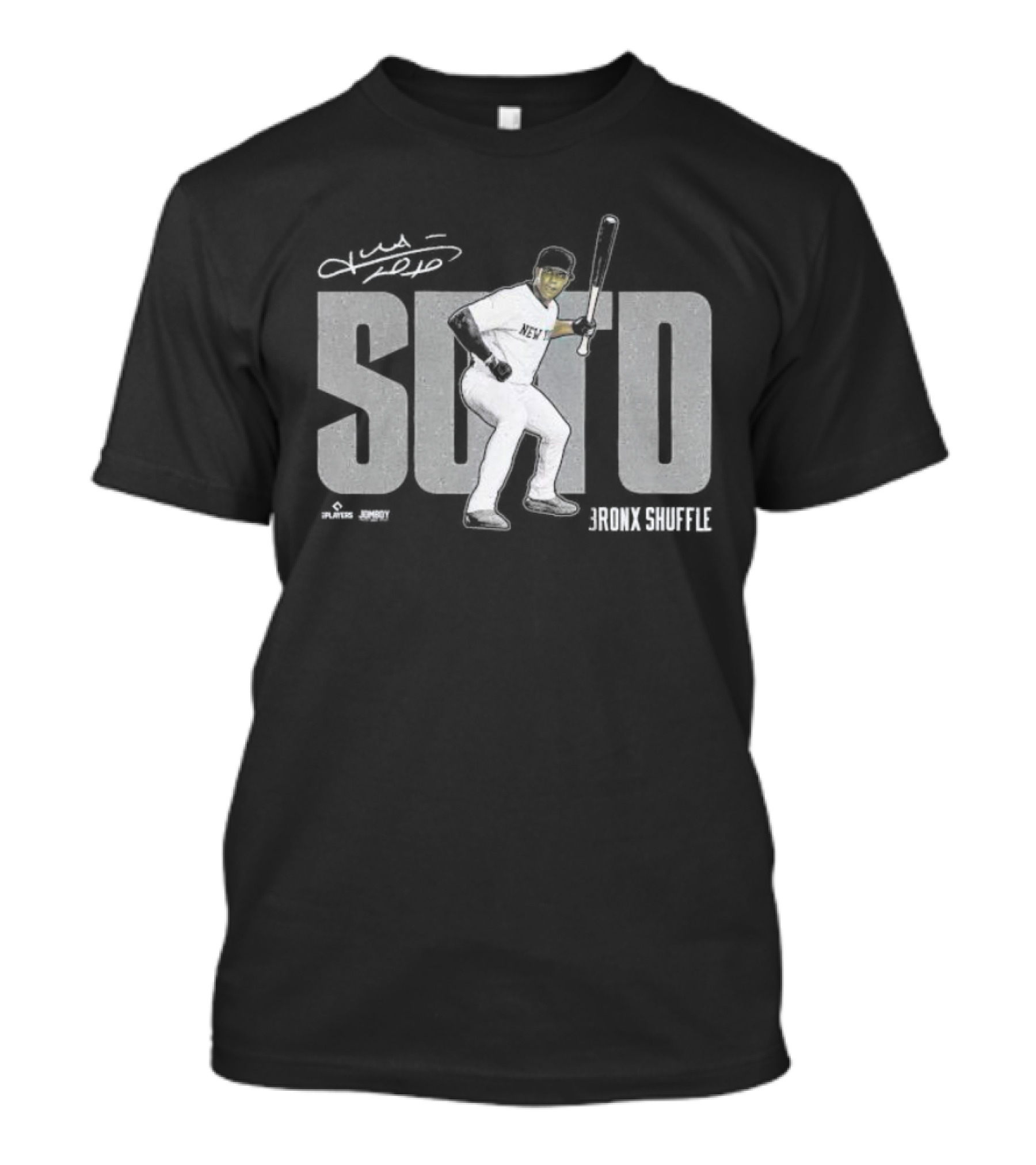 Soto Bronx Shuffle New York Yankees Player Signature T-Shirt