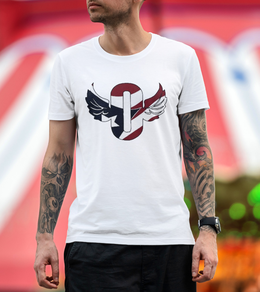 A1 Vintage Outkast Winged Emblem Flag T-Shirt