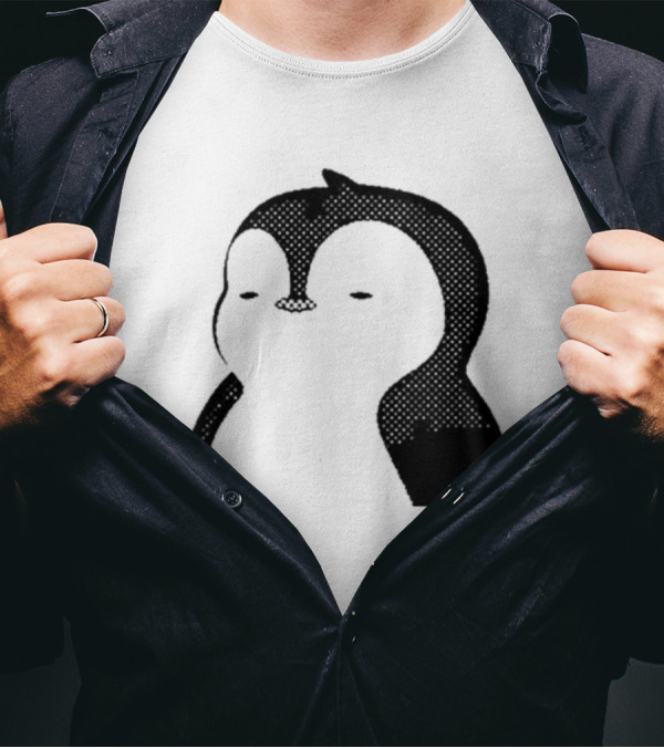 Luca Netz Penguin Chic Noir T-Shirt