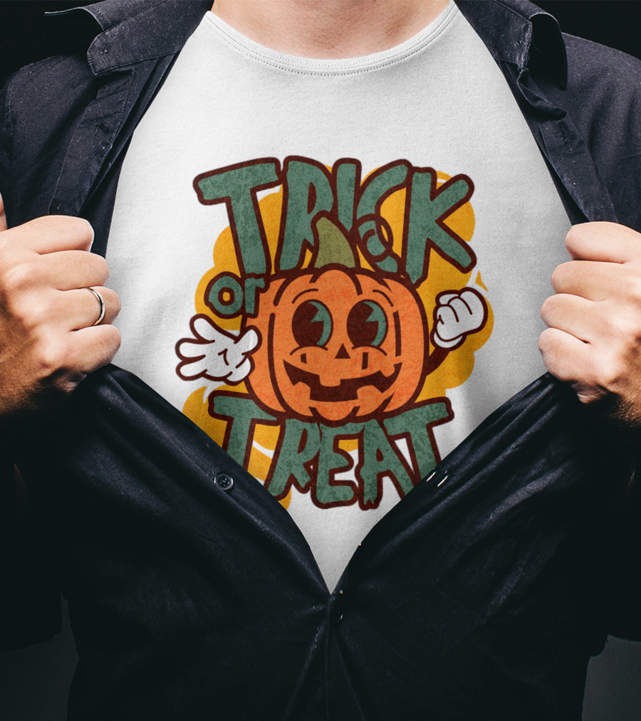 Trick Or Treat Pumpkin Character T-Shirt