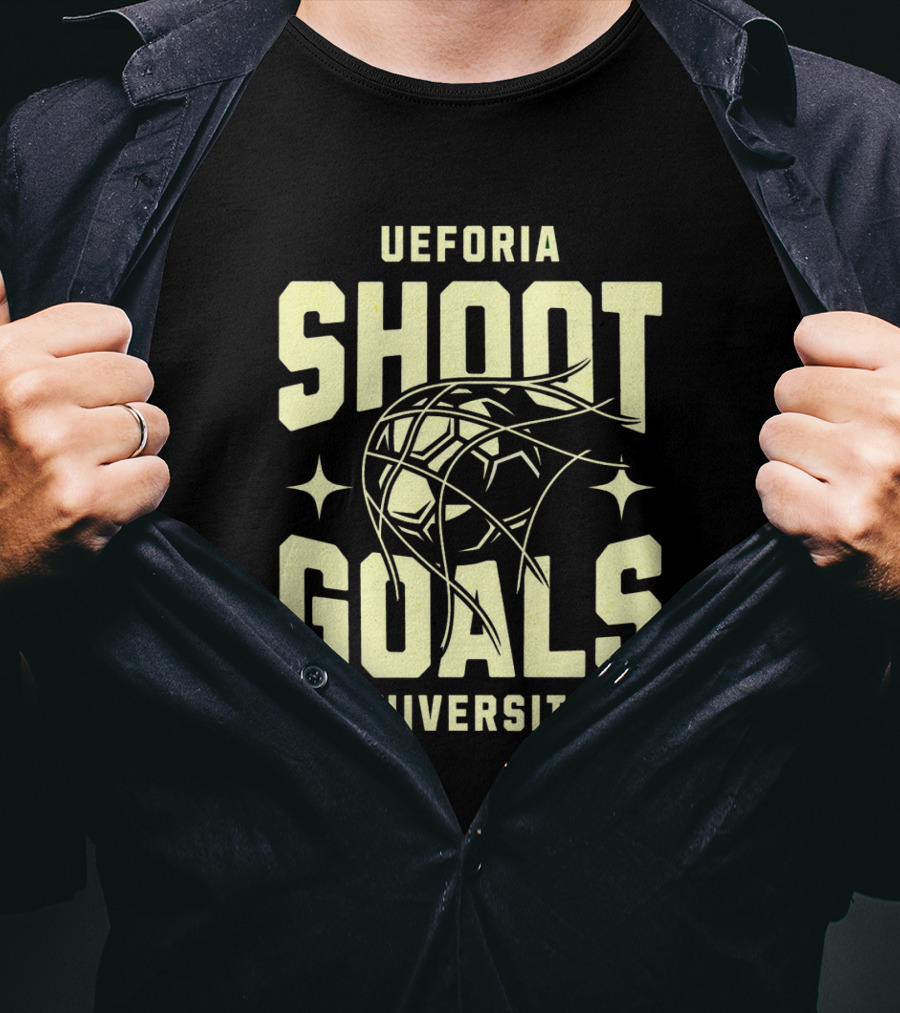 UEFORIA SHOOT GOALS UNIVERSITY Basketball T-Shirt
