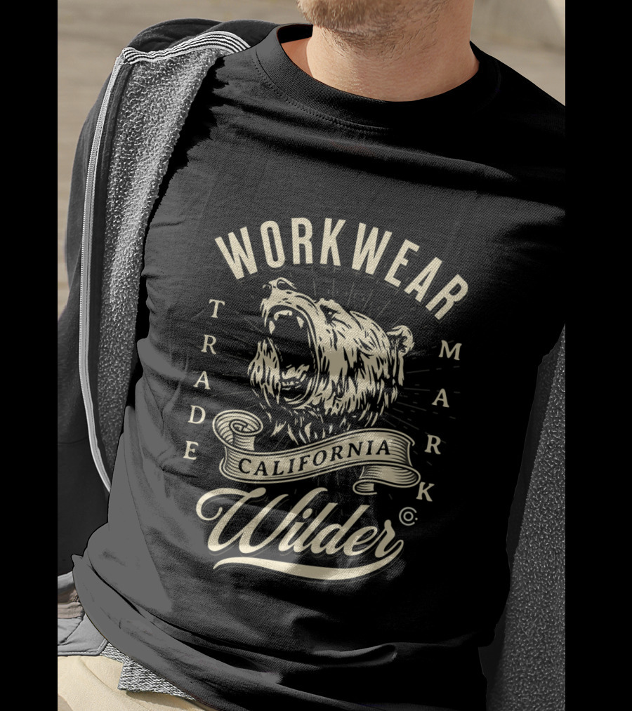 Workwear Trademark California Wilder Bear T-Shirt