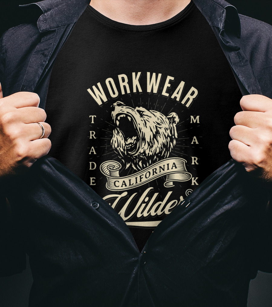 Workwear Trademark California Wilder Bear T-Shirt