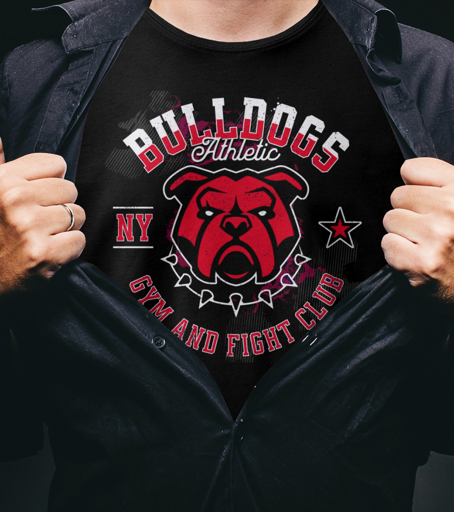 Bulldogs Athletic NY Gym And Fight Club T-Shirt
