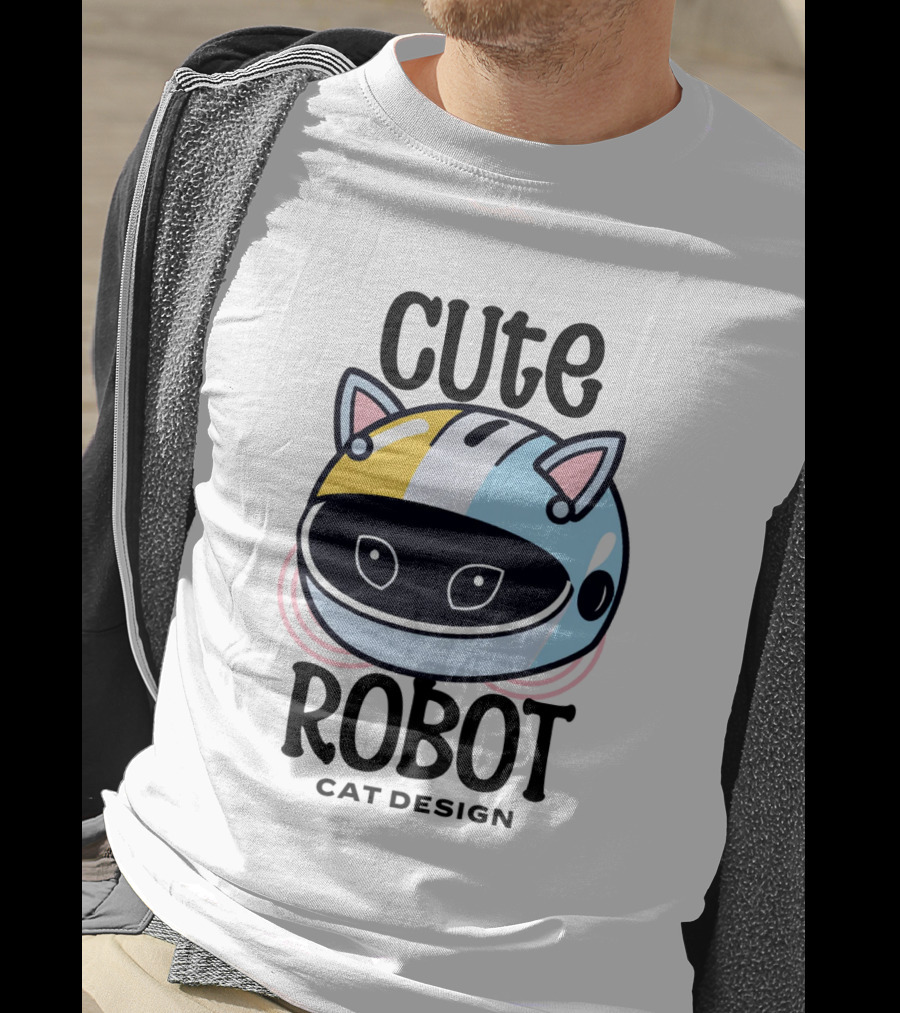 Cute Robot Cat T-Shirt