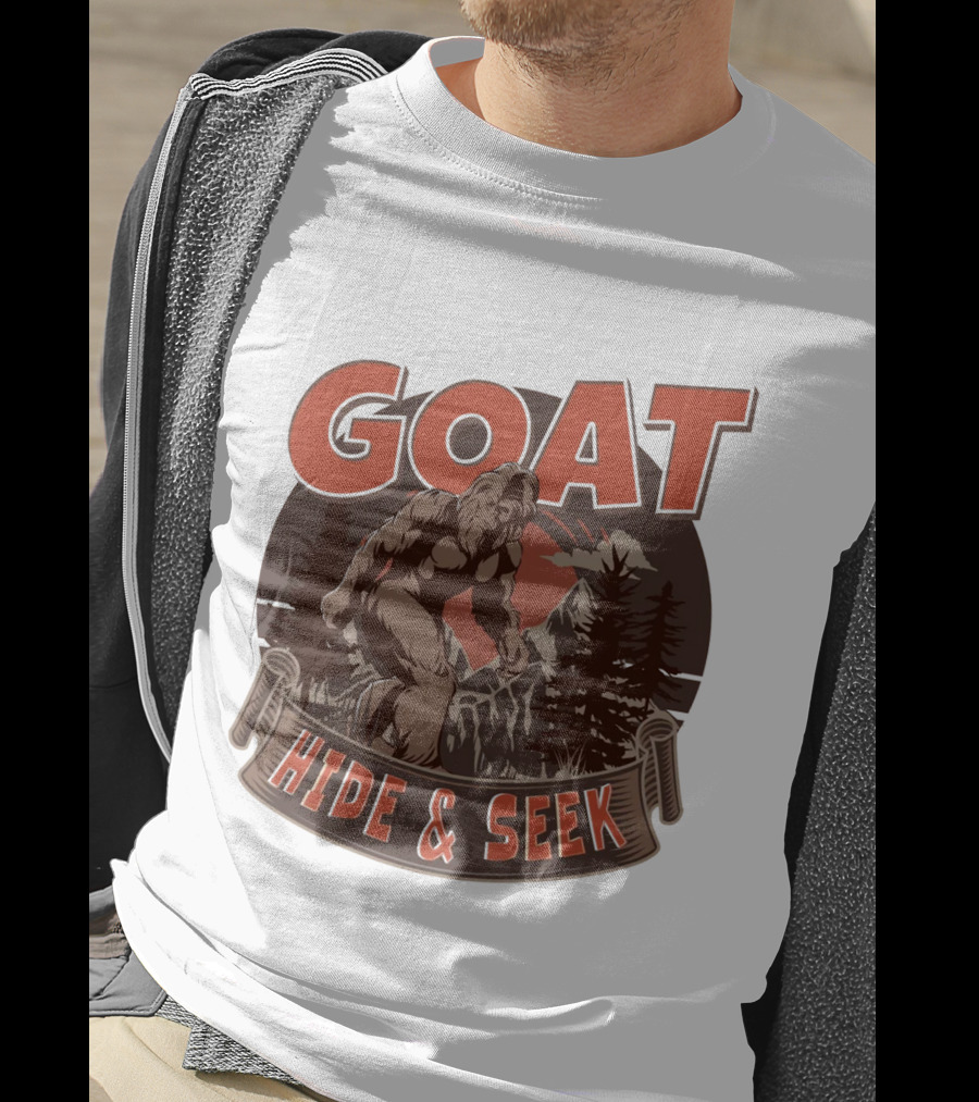 GOAT Bigfoot Hide And Seek Champion In The Forest T-Shirt