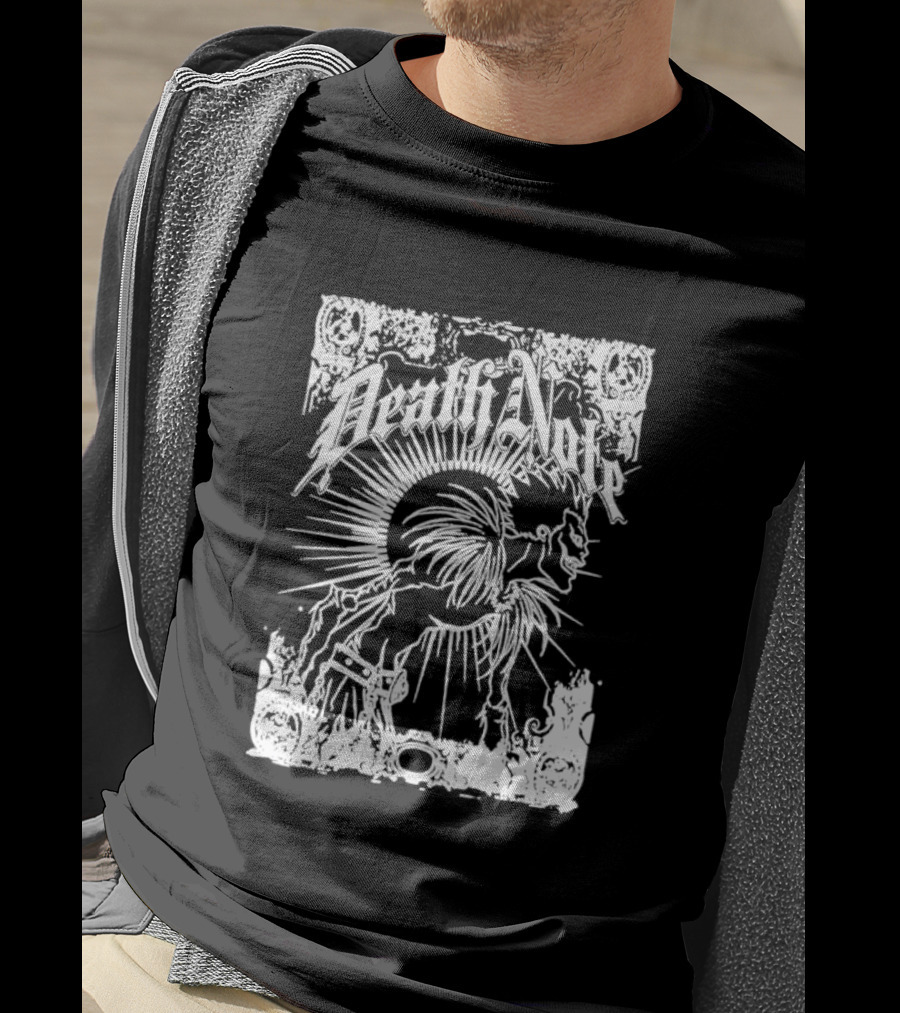 Death Note Ryuk Gothic Style Manga Art Shinigami Profile T-Shirt