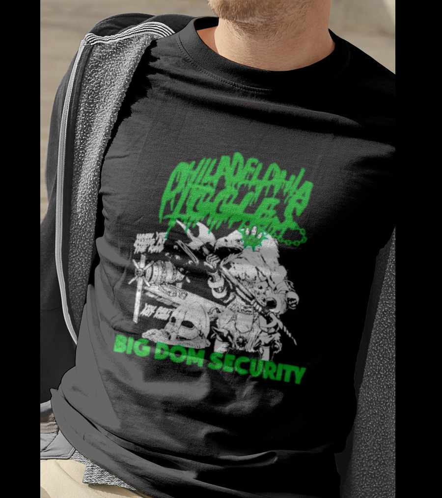 Philadelphia Iggles Big Dom Security Comic-Style Green T-Shirt