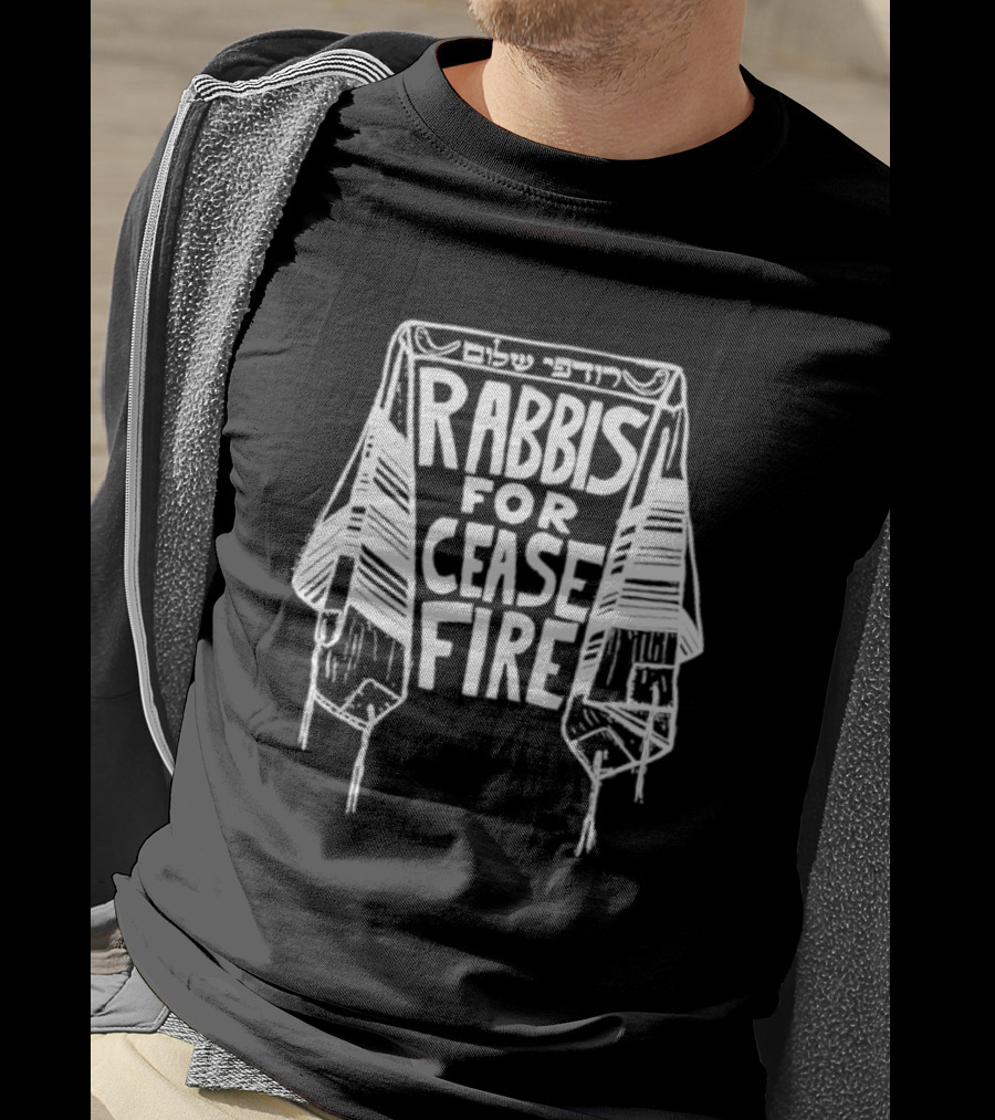 Rabbis For Cease Fire With Tallit Peace T-Shirt