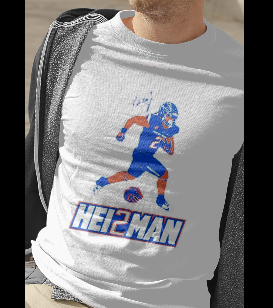 Ashton Jeanty Boise State Broncos Hei2man Football Player T-Shirt