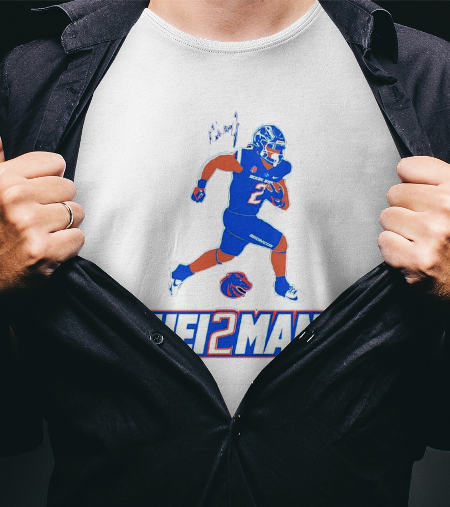 Ashton Jeanty Boise State Broncos Hei2man Football Player T-Shirt