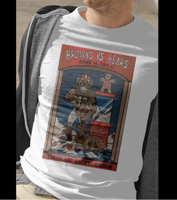 Browns Vs Bears Game 14 Cleveland Browns Stadium Dec 17 Chicago Eat A Bear T-Shirt