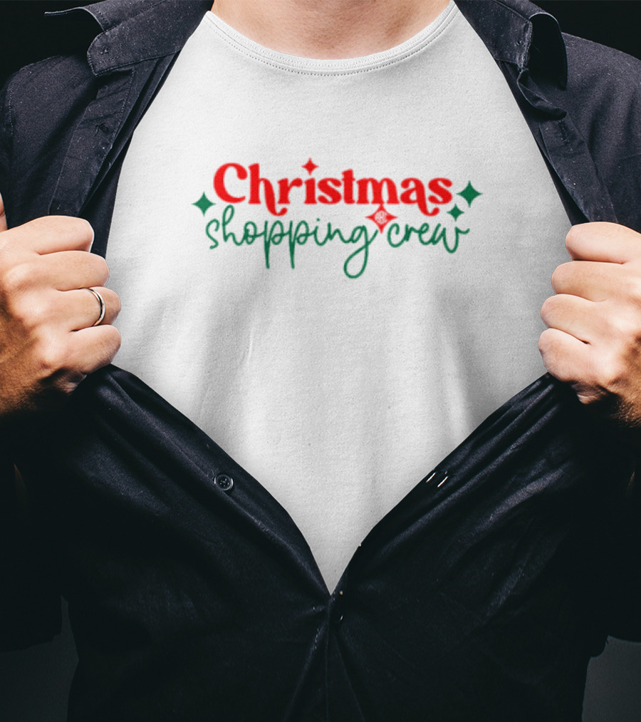 Christmas Shopping Crew Holiday Team Festive Outing T-Shirt