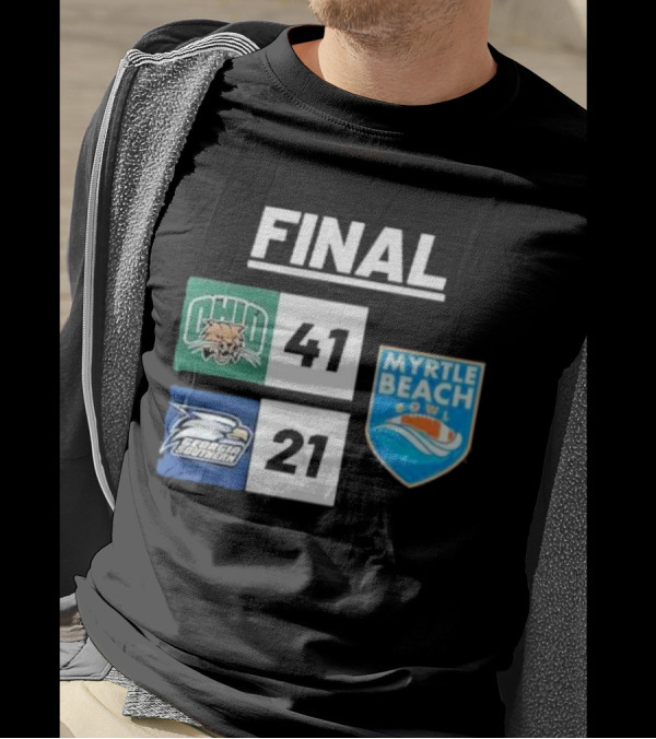 Final Score: Ohio Bobcats 41 Vs Georgia Southern 21 At Myrtle Beach Bowl 2023-2024 T-Shirt