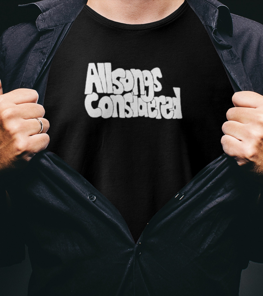 All Songs Considered Retro Typography T-Shirt