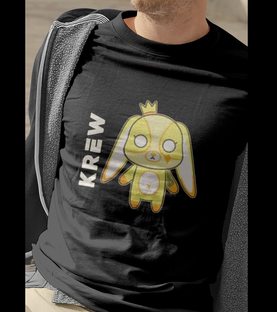 Krew Gold Crowned Teddy Character T-Shirt