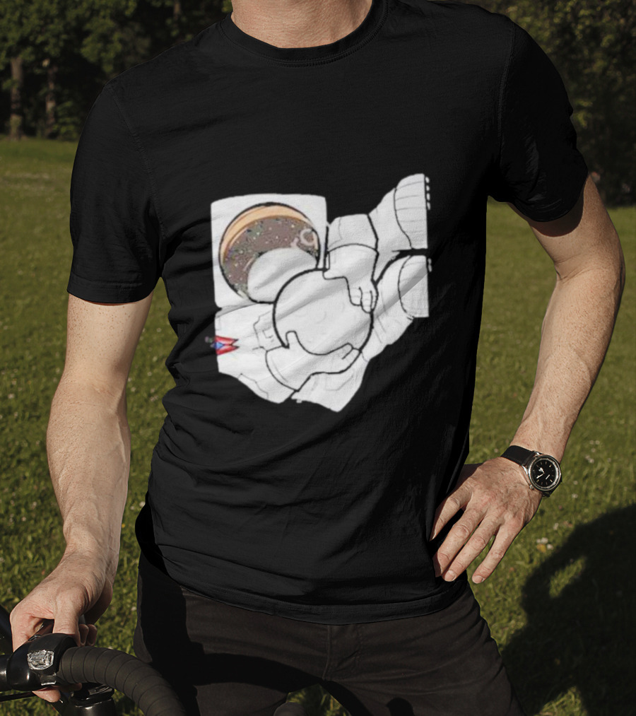 Strange Planet Ohio Moonwalker Cosmic Astronaut Holding Celestial Sphere T-Shirt