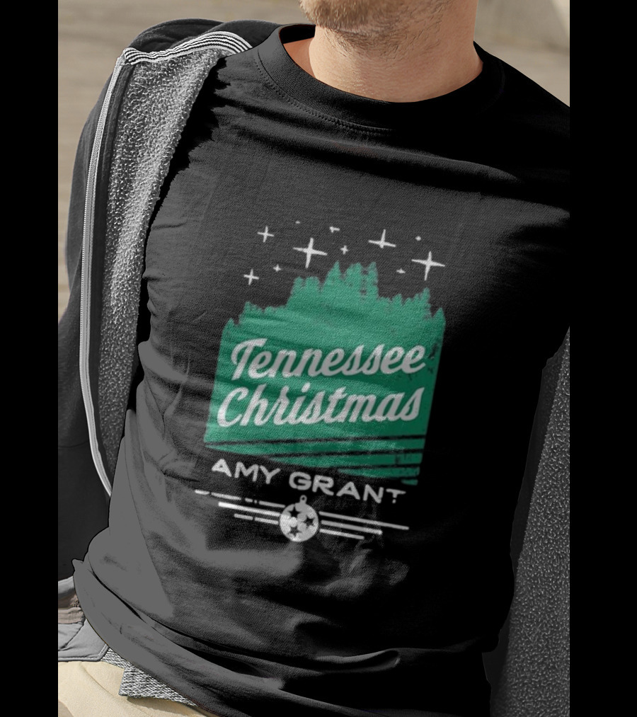 Tennessee Christmas Amy Grant Stars Trees T-Shirt