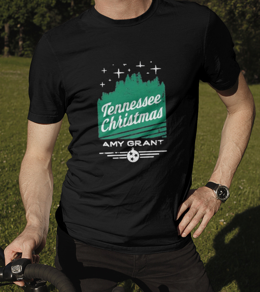 Tennessee Christmas Amy Grant Stars Trees T-Shirt