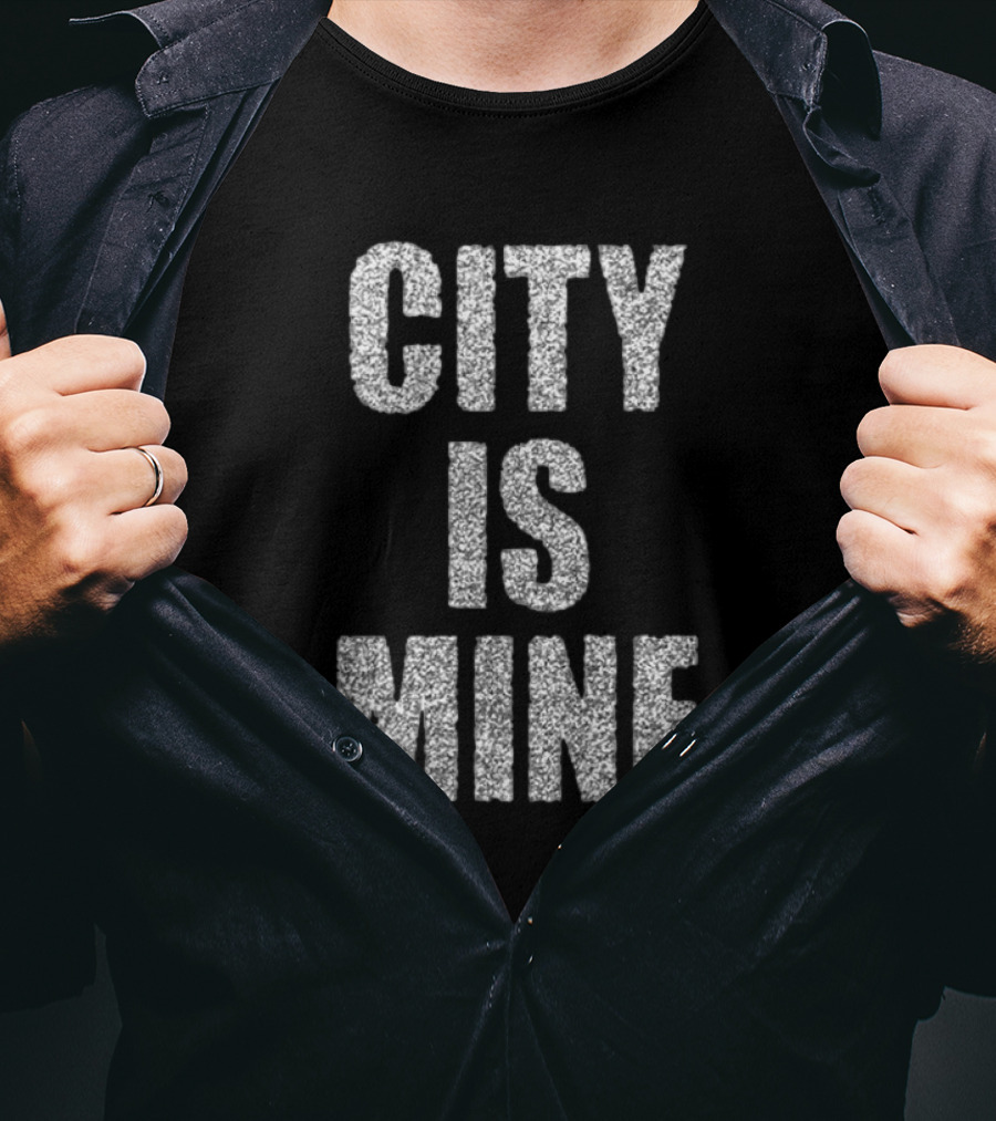 CITY IS MINE Black White T-Shirt