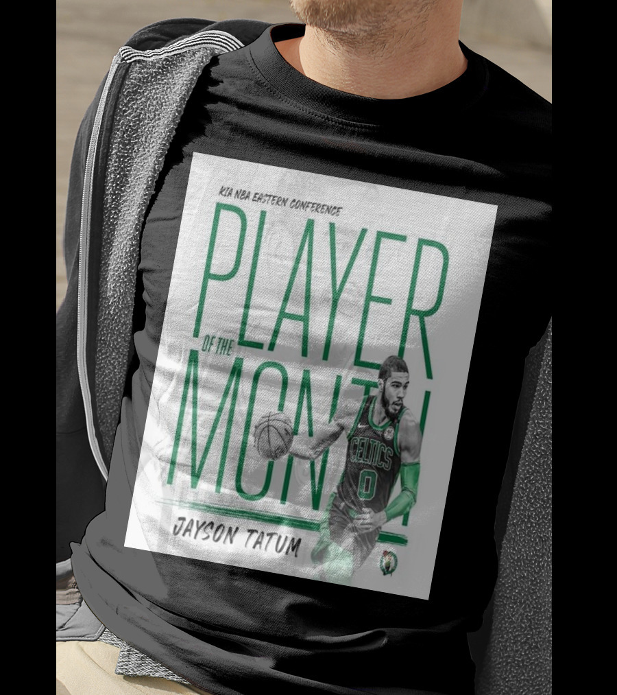 KIA NBA Eastern Conference Player Of The Month Jayson Tatum Celtics T-Shirt