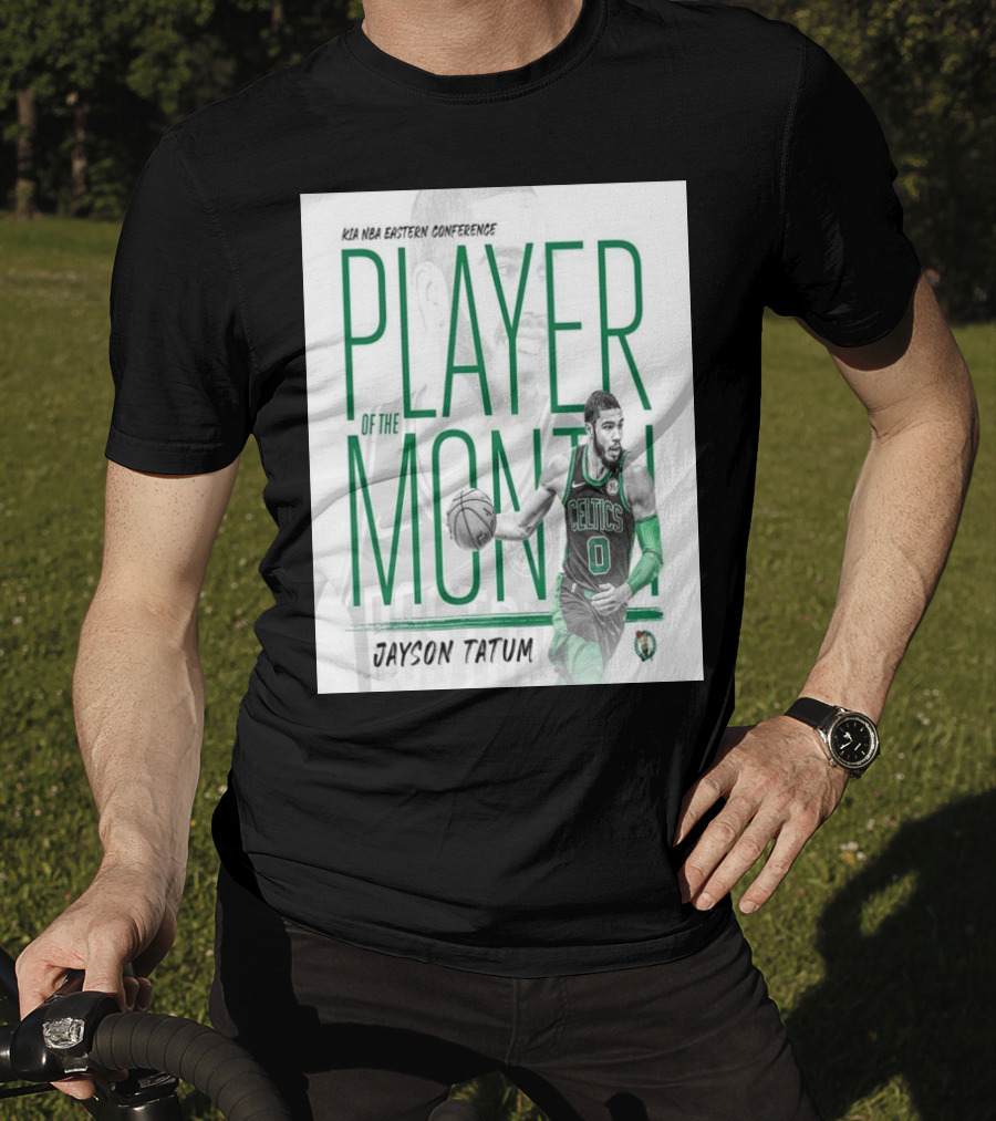 KIA NBA Eastern Conference Player Of The Month Jayson Tatum Celtics T-Shirt