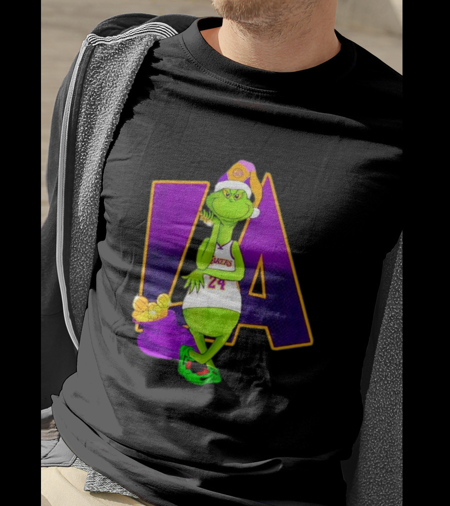 Kobe Bryant Grinch LA Lakers 24 Grinchmas T-Shirt