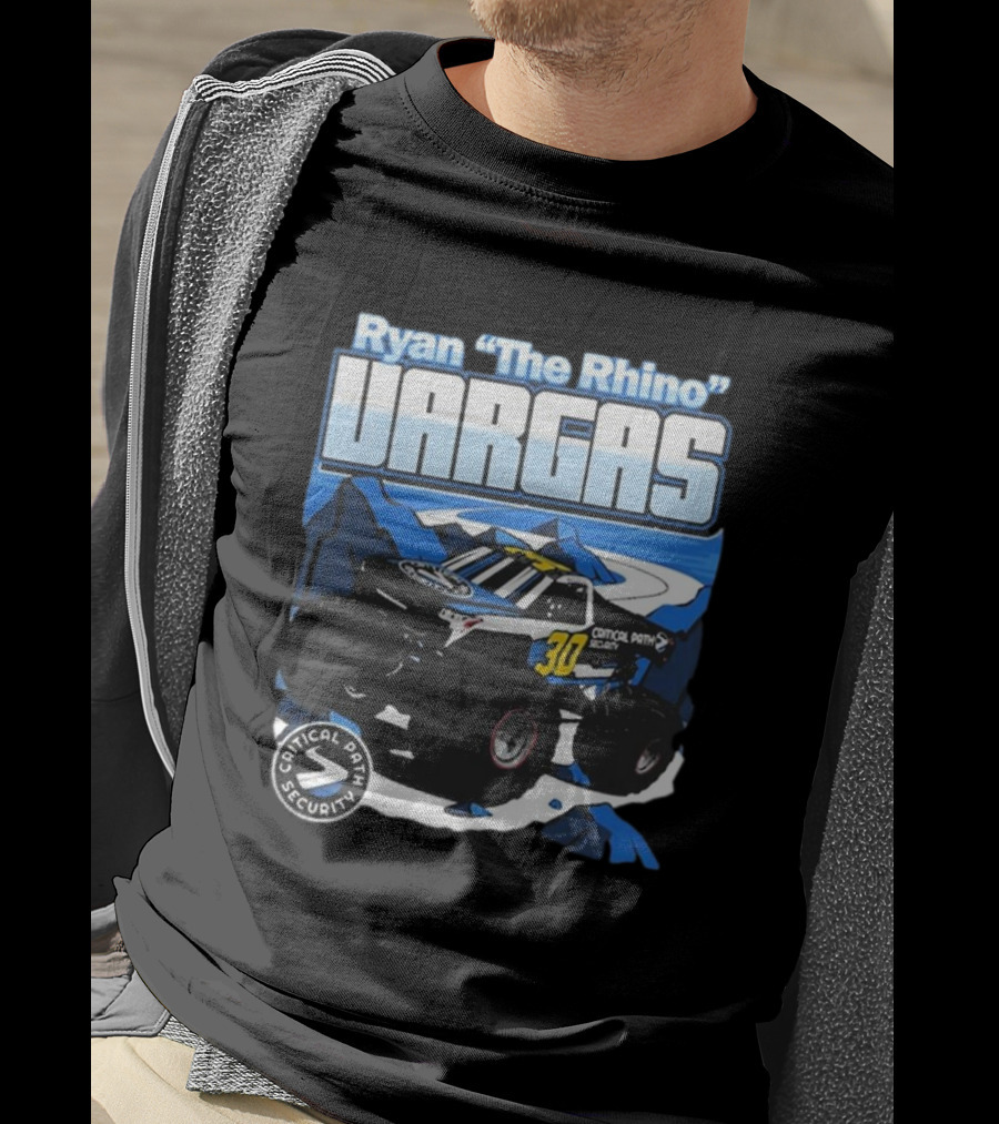 Ryan The Rhino Vargas Critical Path Security Number 30 Monster Truck Adventure T-Shirt