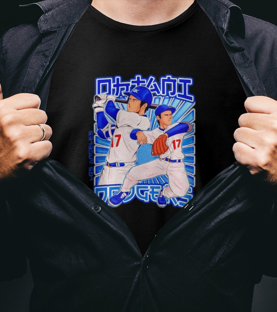 Shohei Ohtani Los Angeles Baseball Hero In Action Japan T-Shirt