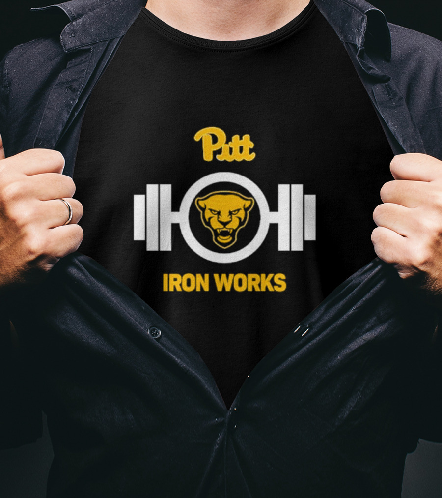 Pitt Panthers Iron Works Powerlifting T-Shirt