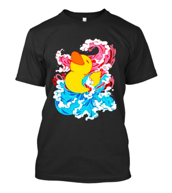 39Daph Duck Waves Red Blue T-Shirt