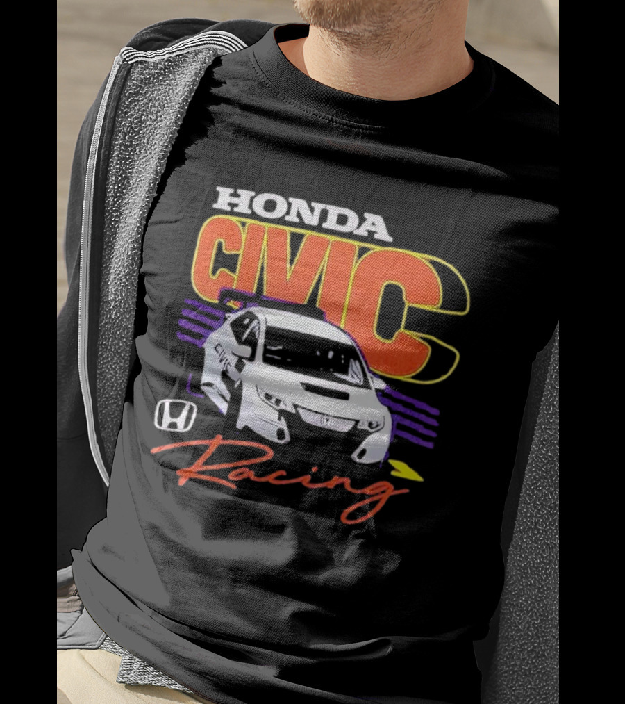Honda Civic Racing Racecar T-Shirt