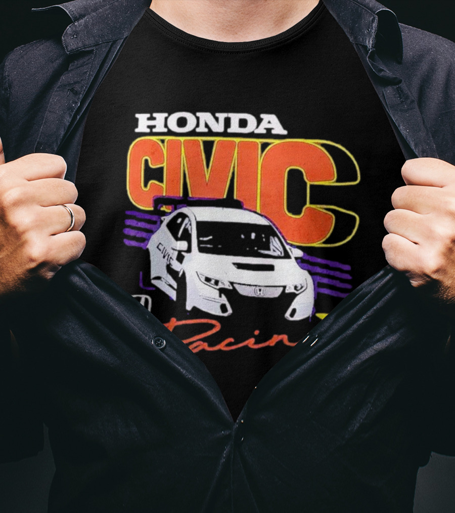 Honda Civic Racing Racecar T-Shirt