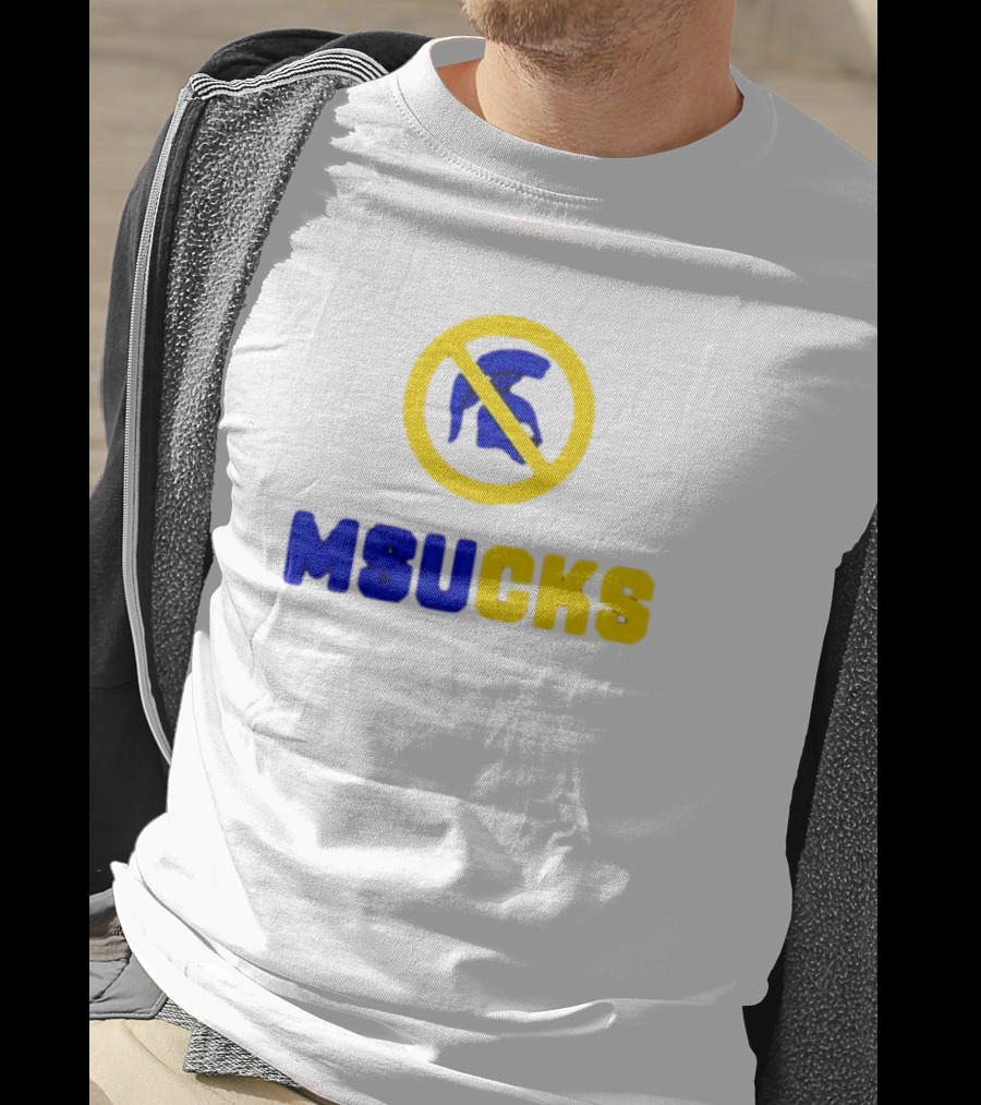 Michigan State Spartans MSU Sucks No Spartan T-Shirt