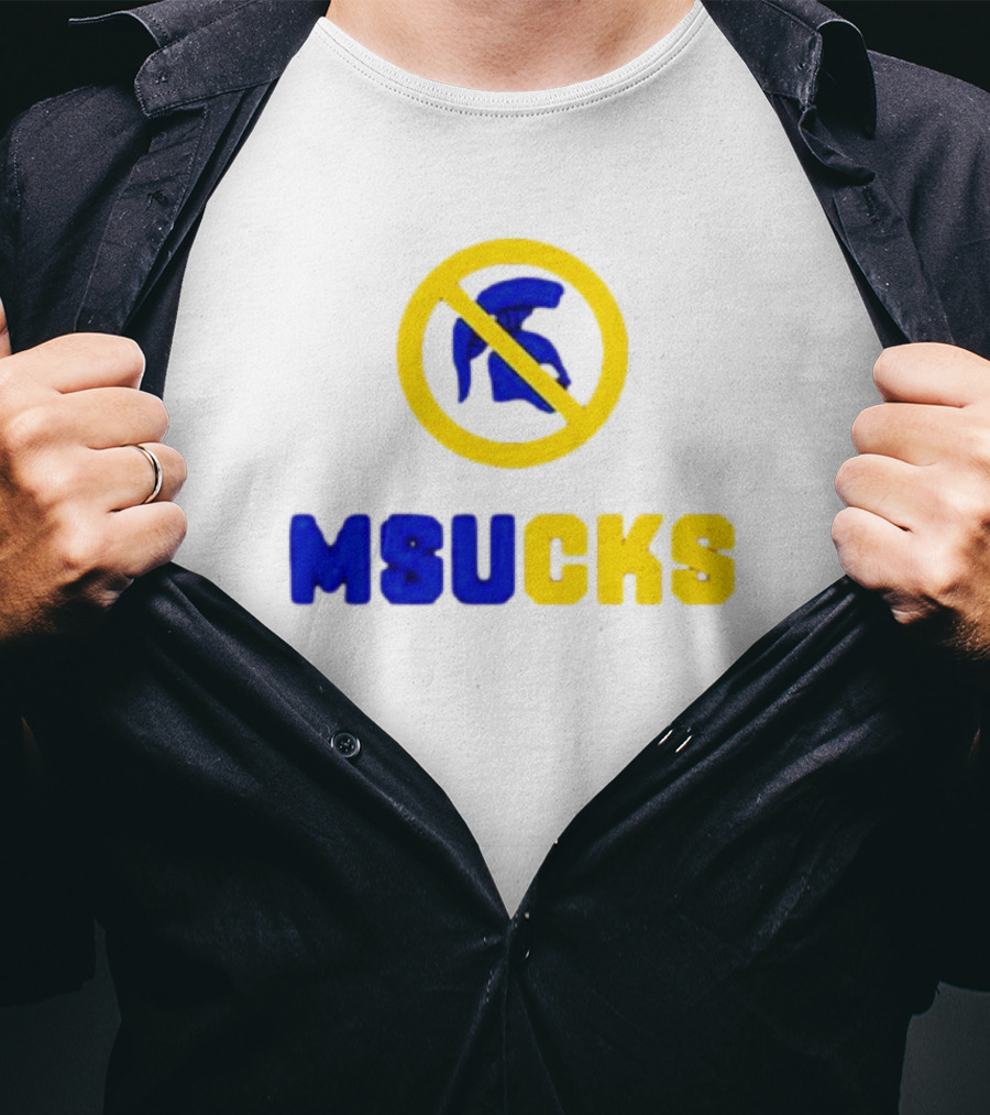 Michigan State Spartans MSU Sucks No Spartan T-Shirt