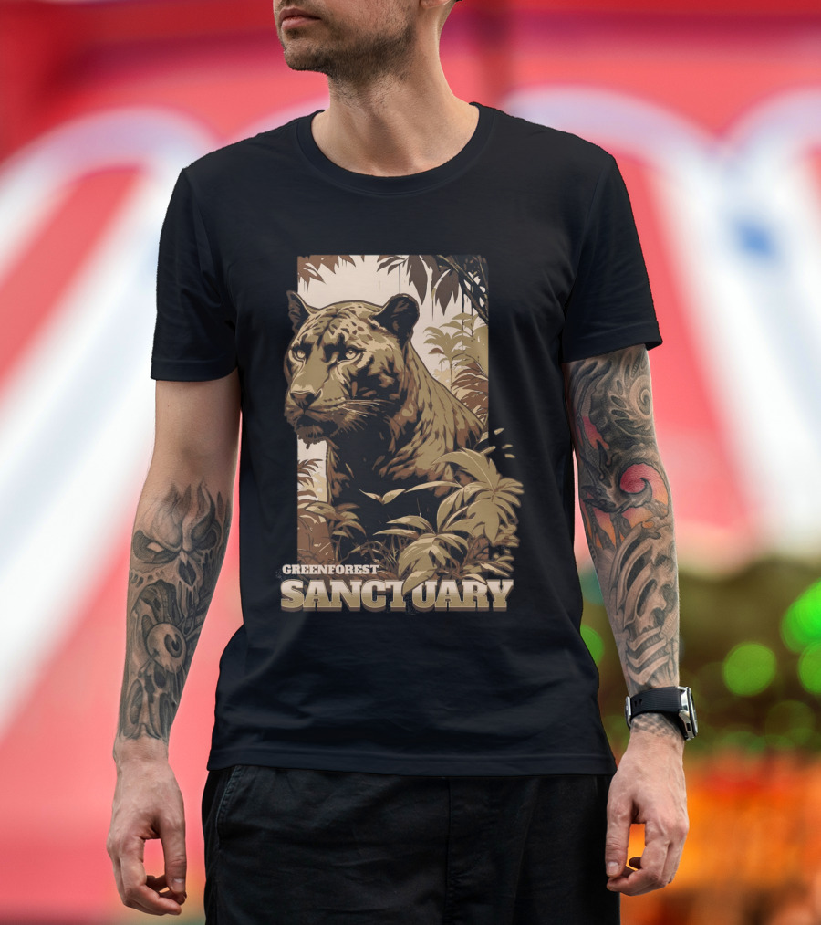 Greenforest Sanctuary Panther T-Shirt
