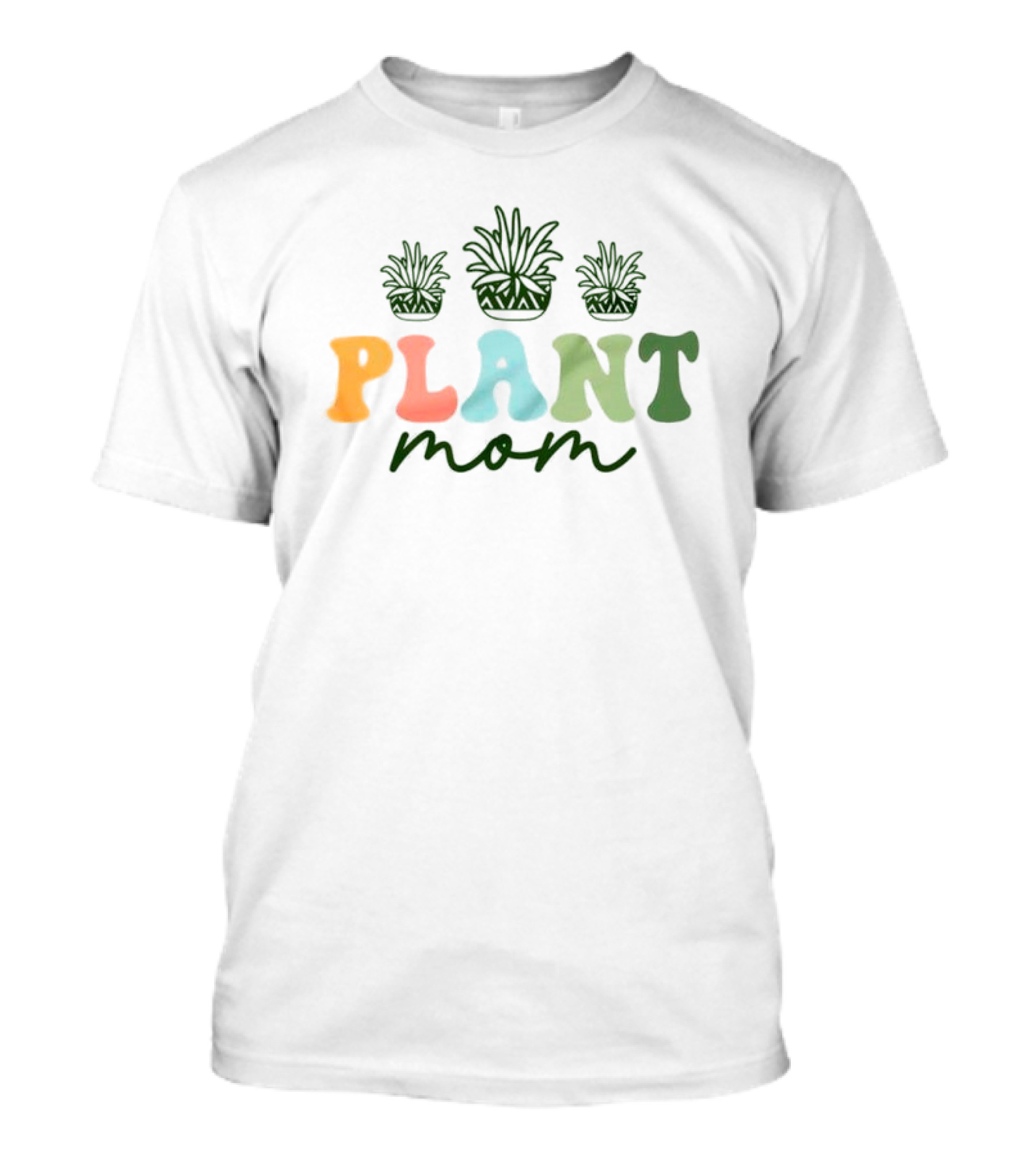 Plant Mom Cute Plant Groovy T-Shirt